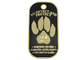Zinc Alloy, Aluminum, Stainless Steel Metal Personalised Dog Tags With Synthetic Enamel, Gold Plating