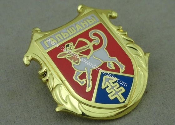 Brass Hard Enamel Army Pin Die Stamped 3D Enamel Brooch Badge Stamped