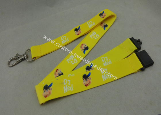 Heat Transfer Polyester Lanyards With D Hook Double Sides Printing