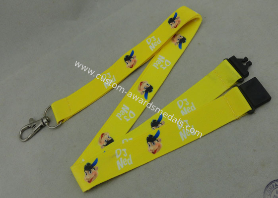 Heat Transfer Polyester Lanyards With D Hook Double Sides Printing