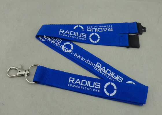 Name Badge Polyester Neck Customized Keychains With Multi Color Printing