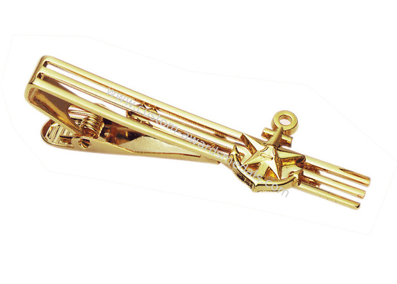 High Quality Customized Zinc Alloy, Iron, Brass Gold Plating Usn Tie Bar, 3d Personalized Tie Bar