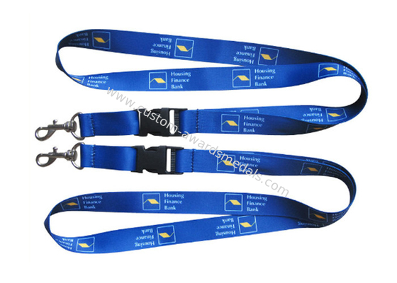 Polyester, Nylon, Silicone, Satin Sublimation Lanyard With D Hook And Safety Break Away Clip