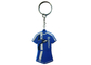Football Player Colorful PVC Keychain, Customized Key Chains For Bags