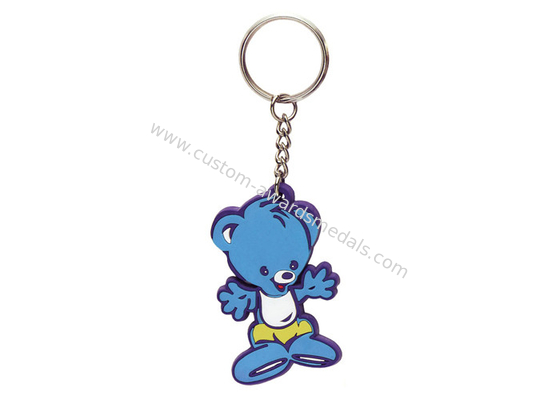 Customized 2D Colorful Key Chain, Soft PVC Keychain With Coustom Logo Printing