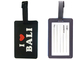 I love Bali silicon / Soft Pvc Customized Luggage Tag With Double Sided