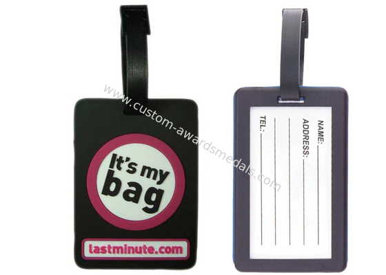 2D Cute Soft PVC Luggage Tag, Metal Luggage Tags For Promotional Gift