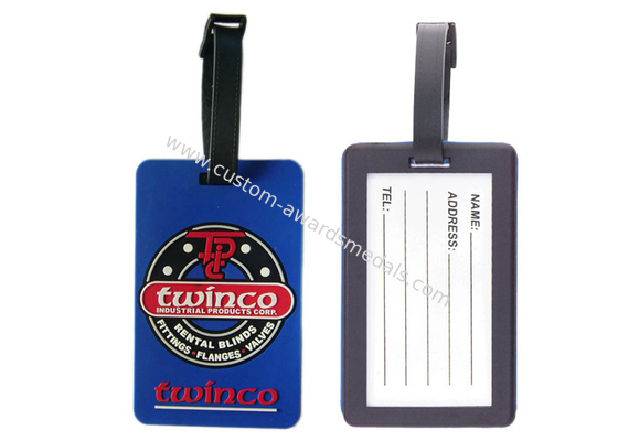 Custom Twinco Promotional Soft Pvc Luggage Tag, Personalized Luggage Tags