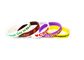 Customized Silicone Rubber Bracelet With Logo Printing, Recessed Or Raised