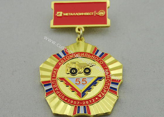 2D or 3D Brass Custom Awards Medals on Breast with Die Stamping, Photo Etching, Injection