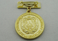 High 3D and High Polishing Brass Stamping Brooch, Custom Awards Medals with Soft Enamel
