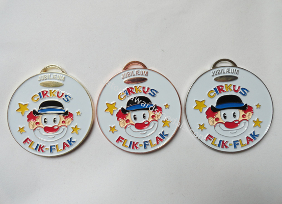 Sport Meeting Cirkus Flik Flak Soft Enamel Medal, Zinc Alloy Die Casting with Gold Plating