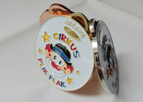 Sport Meeting Cirkus Flik Flak Soft Enamel Medal, Zinc Alloy Die Casting with Gold Plating