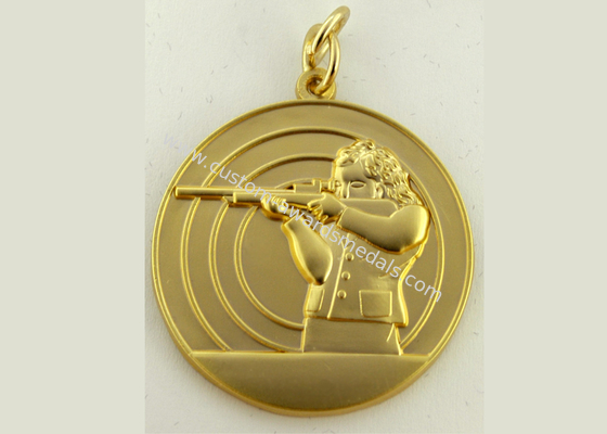 Antique Gold Plating Zinc Alloy 3D Medal, Die Cast Medals for Sport Meeting, Army, Awards