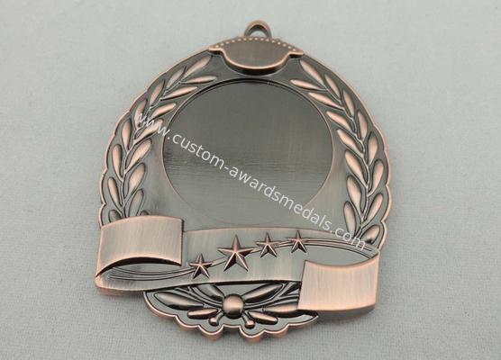 High quality Zinc Alloy / Pewter 3D Die Cast Medals for Sport Meeting, Army, Awards with Antique Copper Plating