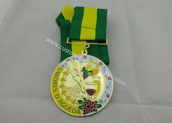 3D SABORES Ribbon Medals, Die Casting, High 3D and High Polishing for Souvenir Gift