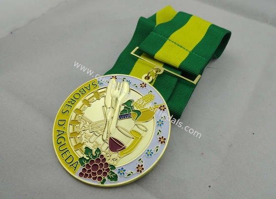 3D SABORES Ribbon Medals, Die Casting, High 3D and High Polishing for Souvenir Gift