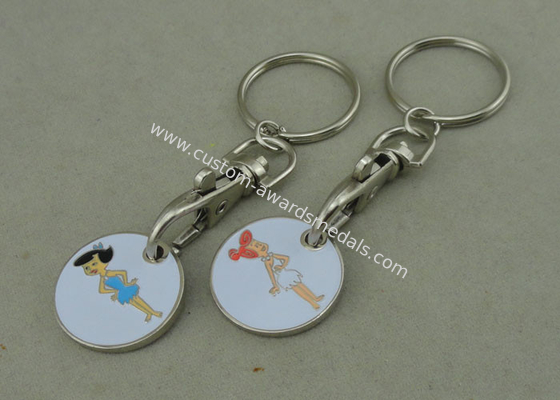 Market Trolley Keyring Die Casting Supermarket Trolley Tokens Brass Material