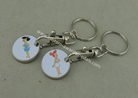 Market Trolley Keyring Die Casting Supermarket Trolley Tokens Brass Material