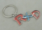 Zinc Alloy Synthetic Enamel Promotional Keychain Die Casting Silver RXD Key Ring