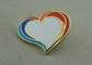 Personalised Heart Shape Badge Zinc Alloy Hard Enamel Pin With Enamel