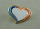 Personalised Heart Shape Badge Zinc Alloy Hard Enamel Pin With Enamel