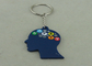 Popular 3D Customizable Keychains Promotional Soft PVC Injection