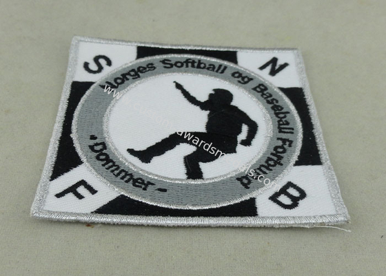 Velcro Personalized Baseball Custom Embroidery Patches For Promotion