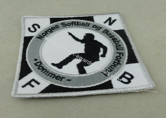 Velcro Personalized Baseball Custom Embroidery Patches For Promotion