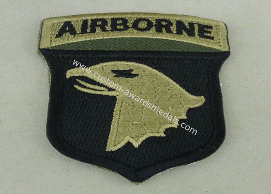 Air Borne Custom Embroidered Patch Cotton Printed Sew On Patches