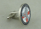 Round Promotional Personalized Tie Bar And Cufflink For Celebration