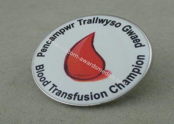 Offset Printing Lapel Hard Enamel Pin Copper Die Struck Public Welfare Brooch