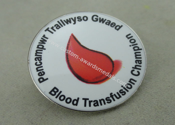 Offset Printing Lapel Hard Enamel Pin Copper Die Struck Public Welfare Brooch