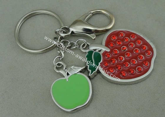 Beauty 3D Logo Promotional Key Rings Personalised With Swarovski