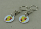 Porsche Shopping Car Trolley Coin Keyring Personalised Zinc Alloy