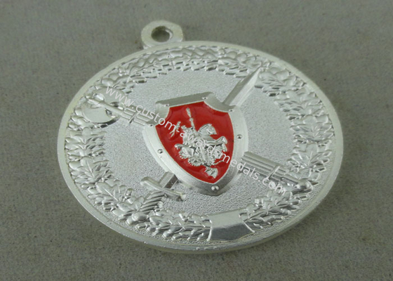 Russia Army Celebration Die Cast Medals Customizable Medals With Silver Plating