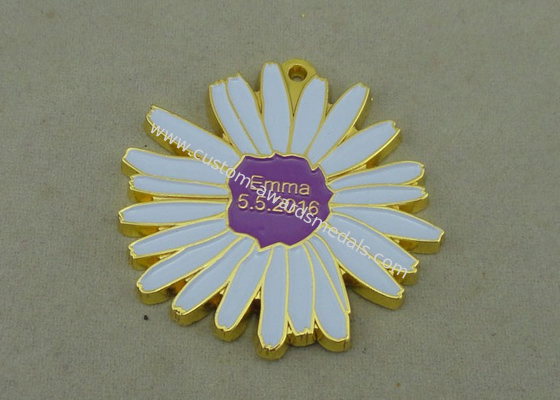 Emma Soft Enamel Medal Gold Die Casting Award Medallions For Carnival