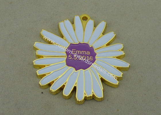 Emma Soft Enamel Medal Gold Die Casting Award Medallions For Carnival