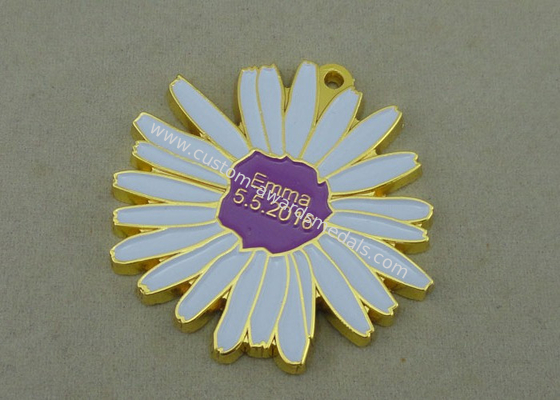 Emma Soft Enamel Medal Gold Die Casting Award Medallions For Carnival