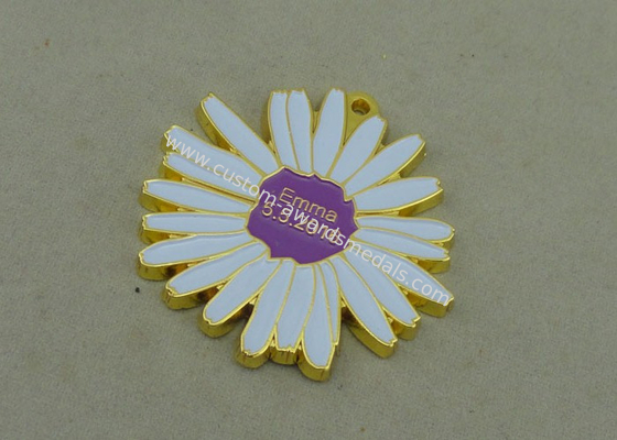 Emma Soft Enamel Medal Gold Die Casting Award Medallions For Carnival