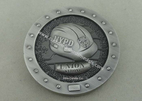 Zinc Alloy Personalized Coins Police Custom Challenge Coins By Brass Die Struck