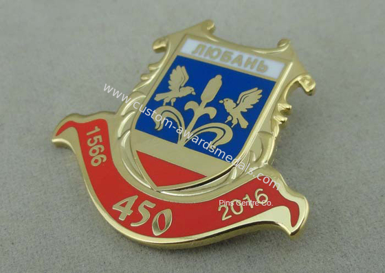 Copper Promotion Custom Lapel Pins Personalized Gold Plating