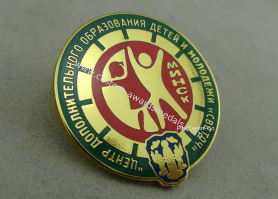 3D Imitation Hard Enamel Pin Die Stamped Metal Pin Badges For Military