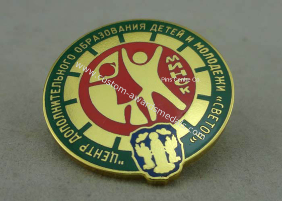 3D Imitation Hard Enamel Pin Die Stamped Metal Pin Badges For Military