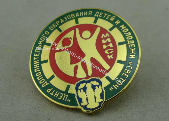 3D Imitation Hard Enamel Pin Die Stamped Metal Pin Badges For Military