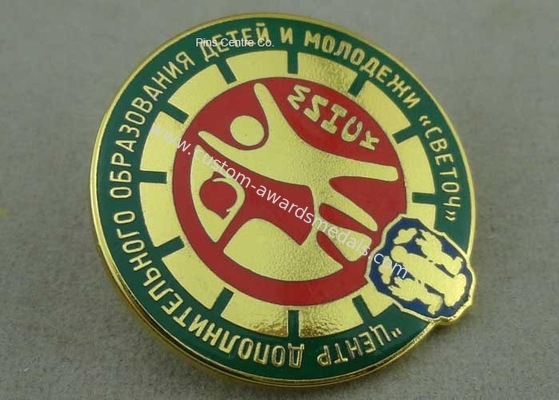 3D Imitation Hard Enamel Pin Die Stamped Metal Pin Badges For Military