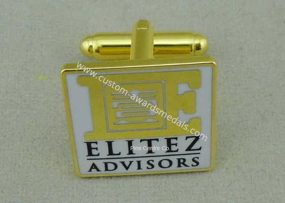 Customized Personalized Tie Bar For Business Gifts / Hard Enamel Promotional Cufflink