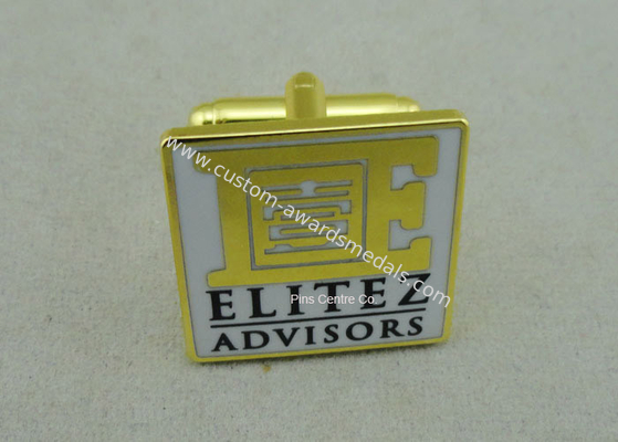 Customized Personalized Tie Bar For Business Gifts / Hard Enamel Promotional Cufflink