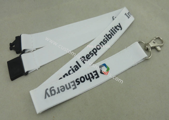 Sport Meeting Neck Custom Printed Lanyards Polyester With Mobile Holder