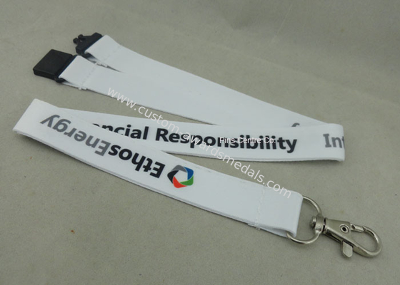 Sport Meeting Neck Custom Printed Lanyards Polyester With Mobile Holder